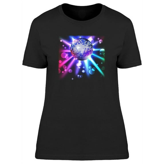 Sparkling Disco Ball T-Shirt Women -Image by Shutterstock, Female x-Large