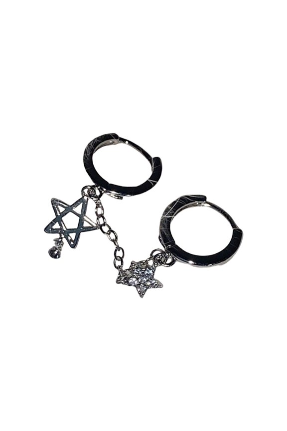 Sparkling Drop Earrings Star Earrings Ear Buckles Women Dangle Earrings Female Fashion Earrings for Daily Wear