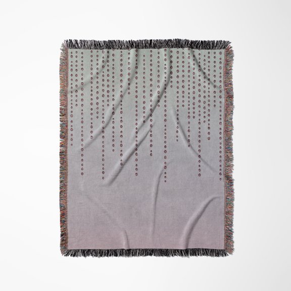 Sparkling Embellishment Of Pink Rhinestones, Woven Blanket