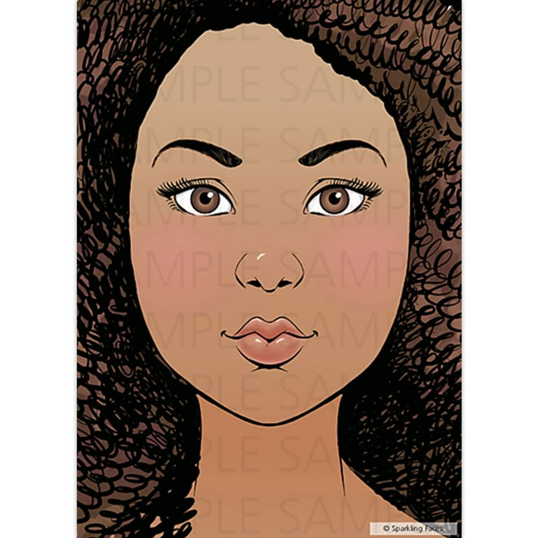 Sparkling Faces Practice Board - Tina, Face Painting Practice and Display Tool, Reusable Colored Makeup Template, A4 Size - 8.27 sparkling-faces-practice-board-tina-face-painting-practice-and-display-tool-reusable-colored-makeup-template-a4-size-8-27-x-11-69-walmart-com