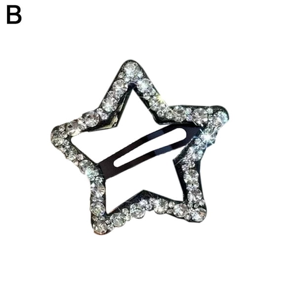 Sparkling Five-pointed Star Hairpin Headdress Trendy Accessories Pentagram Hair Zircon Shiny Korean Clip F V5Y8 Hair
