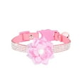 thumbnail image 1 of Sparkling Flower Tie Rhinestone Cat Collar with Secure Metal Buckle Adjustable Pet Necklace for Puppy and Feline Companions, 1 of 5