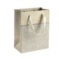 thumbnail image 1 of Sparkling Glitter Gift Bags 9"X 7"X 4" Light Gold 24 Pack, 1 of 1