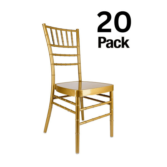 Sparkling Glitter Silver Champagne ToughResin Mono-Frame Chiavari Chair by Chivari, 20 Pack