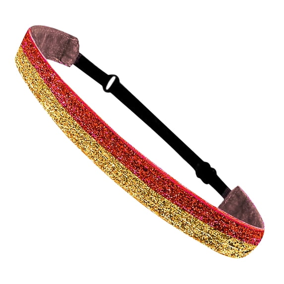 Sparkling Glitter Sports Headband - Non-Slip Elastic Yoga Headwrap for Running Fitness - Color 6