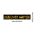 thumbnail image 1 of Sparkling Golden Star Adorned Old Lives Matter Banner Party Decoration Backdrop Photography Props Background for Celebrations Events Gatherings Parties, 1 of 7