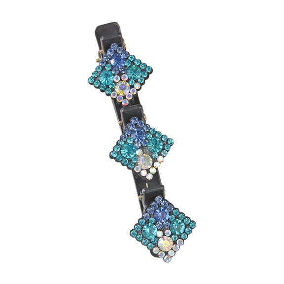 Sparkling Hair Clip for Women Elegant Braided Design Daily Wear Rhinestone Hair Accessories Trendy Hairpin