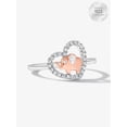 thumbnail image 1 of Sparkling Heart Two Tone Elephant Ring, 1 of 1