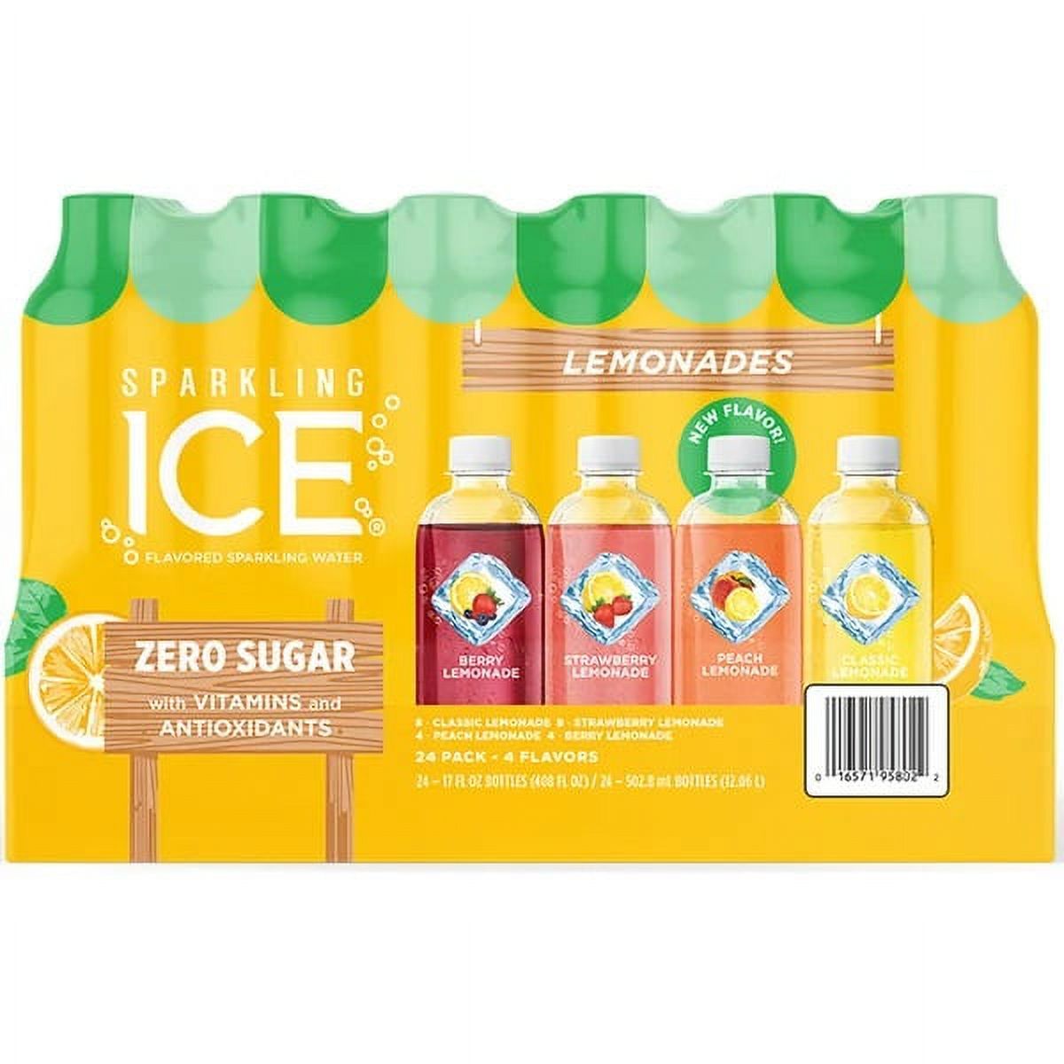 Sparkling ICE Lemonade Variety Pack, 17 Fluid Ounce (Pack of 24