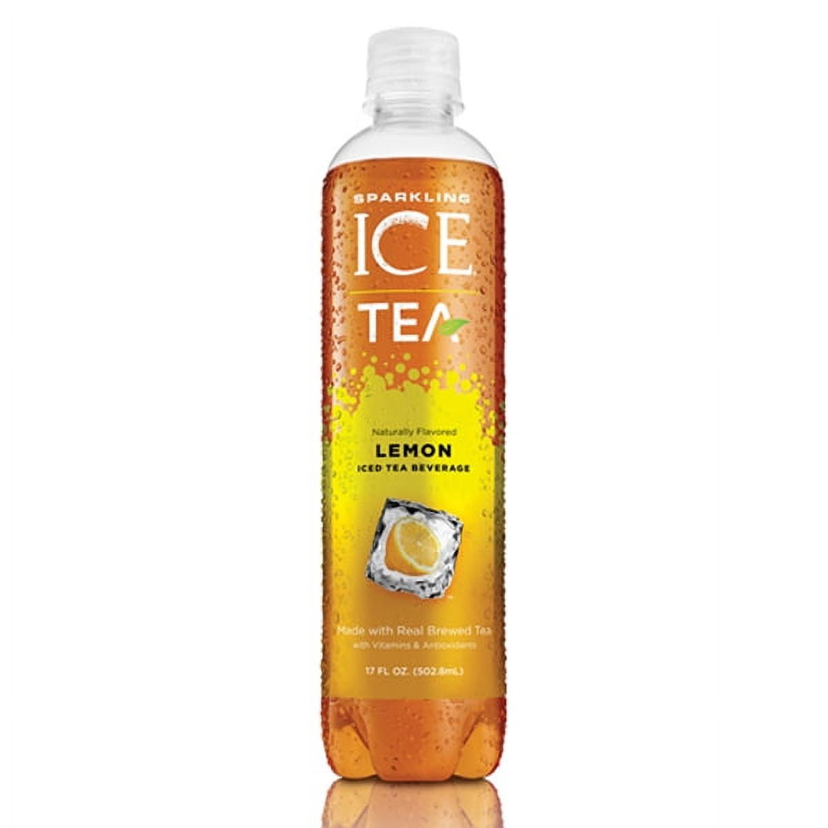 Ice Tea Botle Sparkling ICE Tea Lemon Tea 17 Fluid Ounce Plastic Bottles - Pack of 12 ...