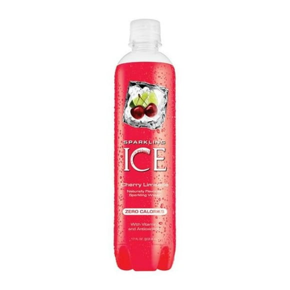 Sparkling Ice 95086 Sparkling Ice Cherry Limeade Sparkling Water- pack of 12