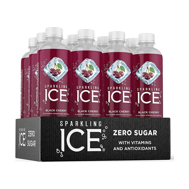 Sparkling Ice, Black Cherry Sparkling Water, with Antioxidants and