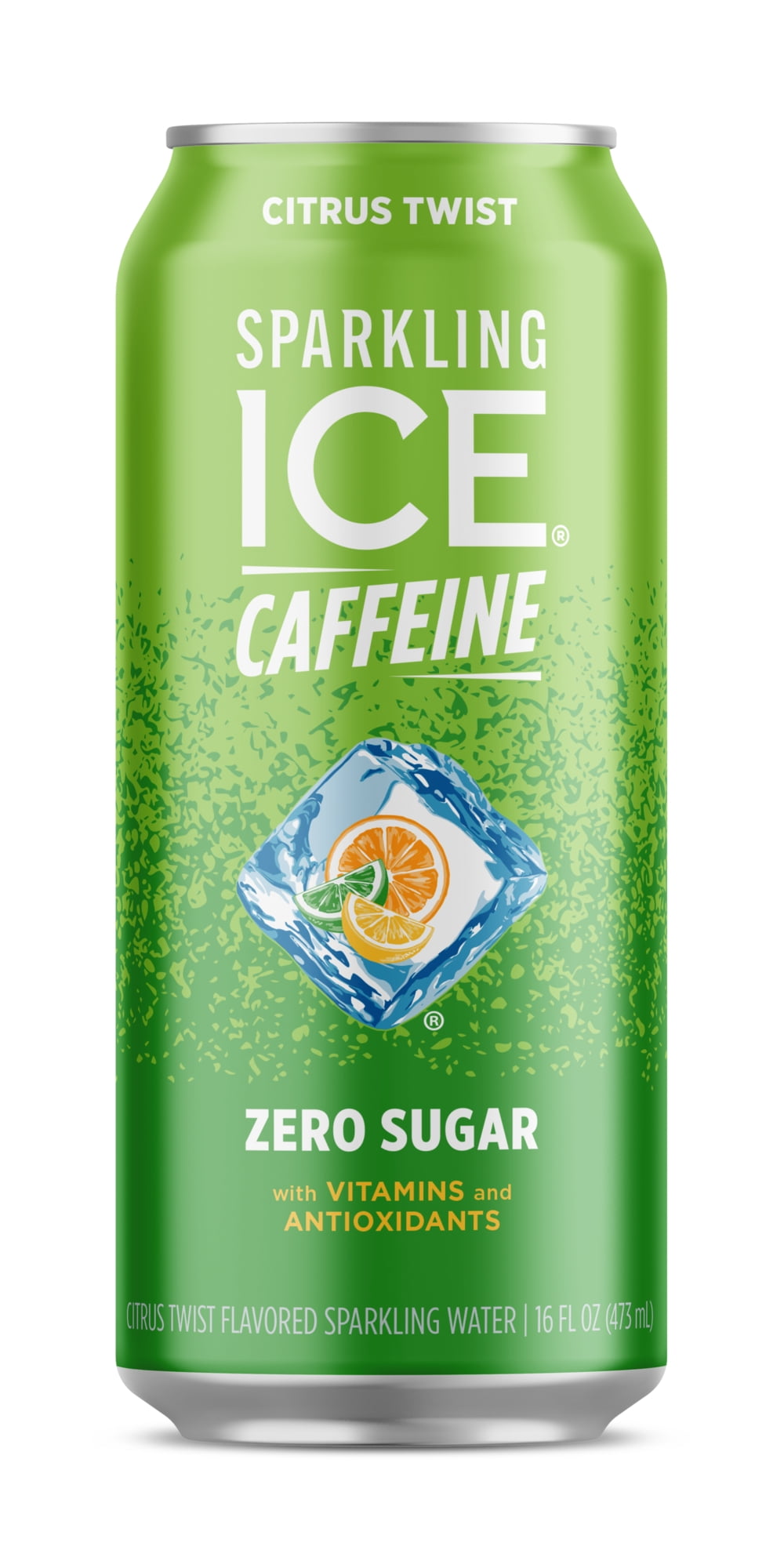 Sparkling Ice +Caffeine Naturally Flavored Sparkling Water, Citrus Twist 16 fl oz