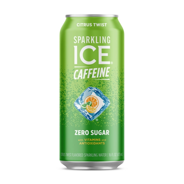 Sparkling Ice® +Caffeine Citrus Twist, Zero Sugar, Low Calorie, 16
