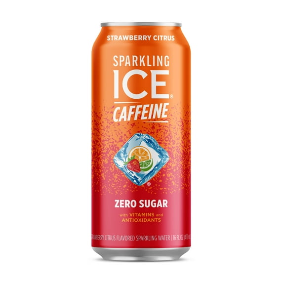 Sparkling Ice® Caffeine Naturally Flavored Sparkling Water, Strawberry Citrus 16 Fl Oz