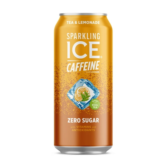 Sparkling Ice +Caffeine Zero Sugar Tea Lemonade With Antioxidants