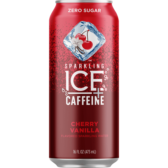 Sparkling Ice Cherry Vanilla Sparkling Water 16 fl oz, 24 Pack, Zero Sugar