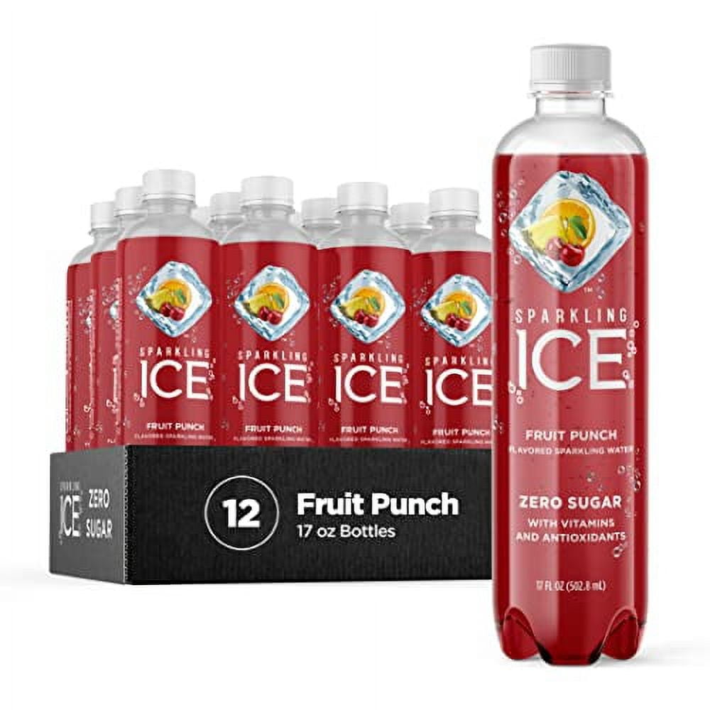 Sparkling Ice, Fruit Punch Sparkling Water, Zero Sugar Flavored Water