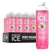 Sparkling Ice, Kiwi Strawberry Sparkling Water, Zero Sugar Flavored Water, with Antioxidants and Vitamins, Zero Sugar, 17 fl oz Bottles (Pack of 12)