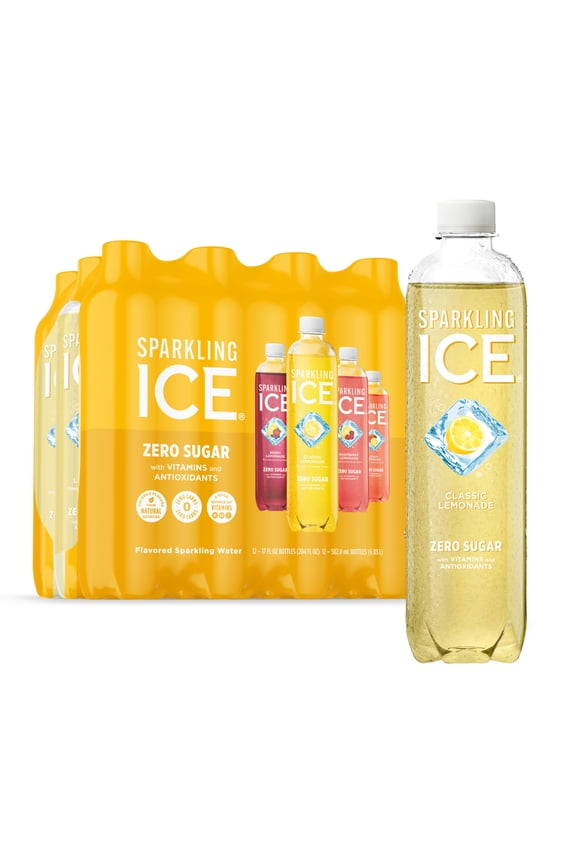 Lemonade Variety Pack, Flavored Sparkling Water, 17 fl oz, 12 count