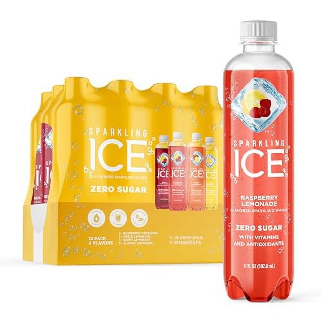 Sparkling Ice Lemonade Variety Pack, Flavored Sparkling Water, Zero