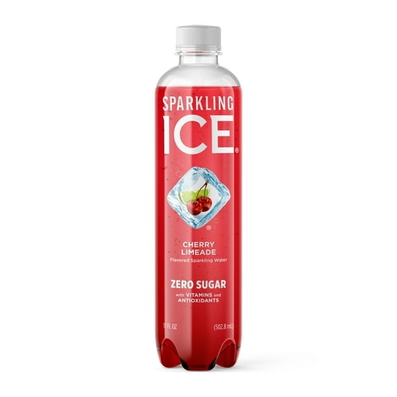 Sparkling Ice Naturally Flavored Sparkling Water, Cherry Limeade 17 Fl Oz (Pack of 4)