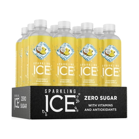 Sparkling Ice® Naturally Flavored Sparkling Water, Coconut Pineapple 17 Fl Oz, (Pack of 12)