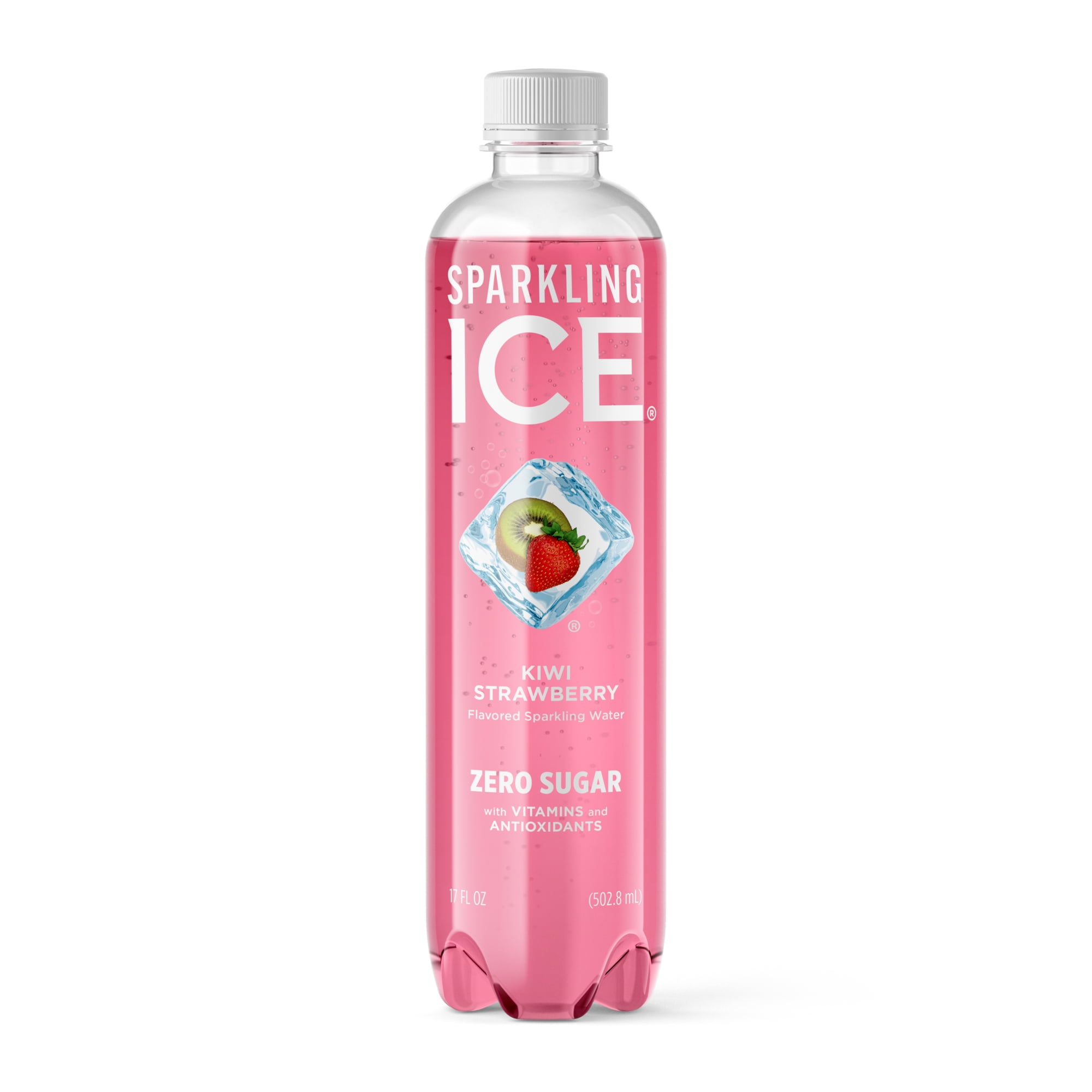 Sparkling Ice Naturally Flavored Sparkling Water, Kiwi Strawberry 17 Fl Oz