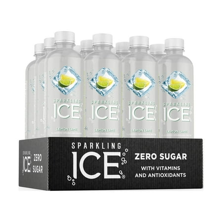 Sparkling Ice® Naturally Flavored Sparkling Water, Lemon Lime 17 Fl Oz, (Pack of 12)