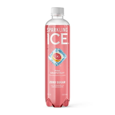Sparkling Ice® Naturally Flavored Sparkling Water, Pink Grapefruit 17 fl oz Plastic Bottle