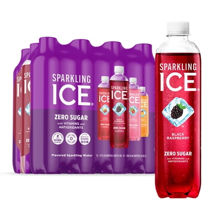 Sparkling Ice Purple Variety Pack, Flavored Sparkling Water, 17 fl oz, 12 count