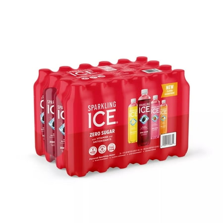 Sparkling Ice Red Variety Pack, 17 Fluid Ounce (Pack of 24)