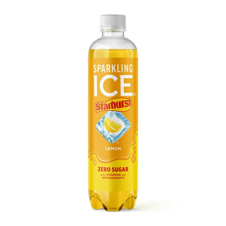Sparkling Ice STARBURST Lemon Flavored Sparkling Water, Zero Sugar, with Vitamins and Antioxidants, 17 fl oz - Walmart.com Sparkling Ice STARBURST Lemon Flavored Sparkling Water, Zero Sugar, with Vitamins and Antioxidants, 17 fl oz - Walmart.com