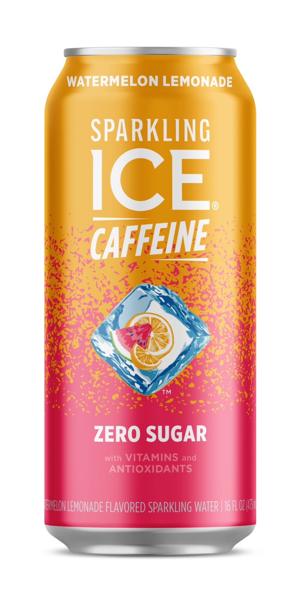 Sparkling Ice Plus Caffeine, Zero Sugar, Low Calorie, Watermelon