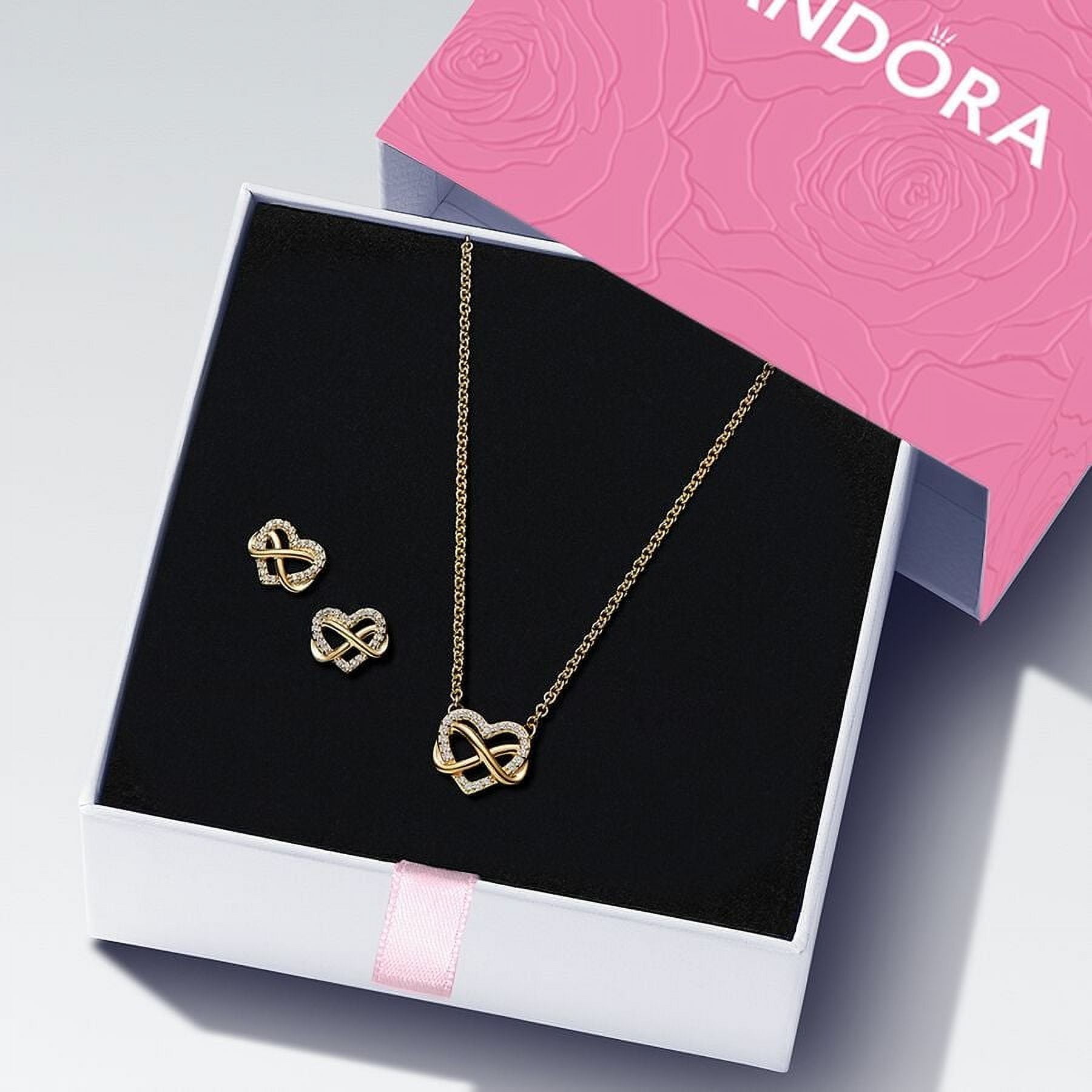 PANDORA Sparkling Infinity Heart Jewellery Gift Set