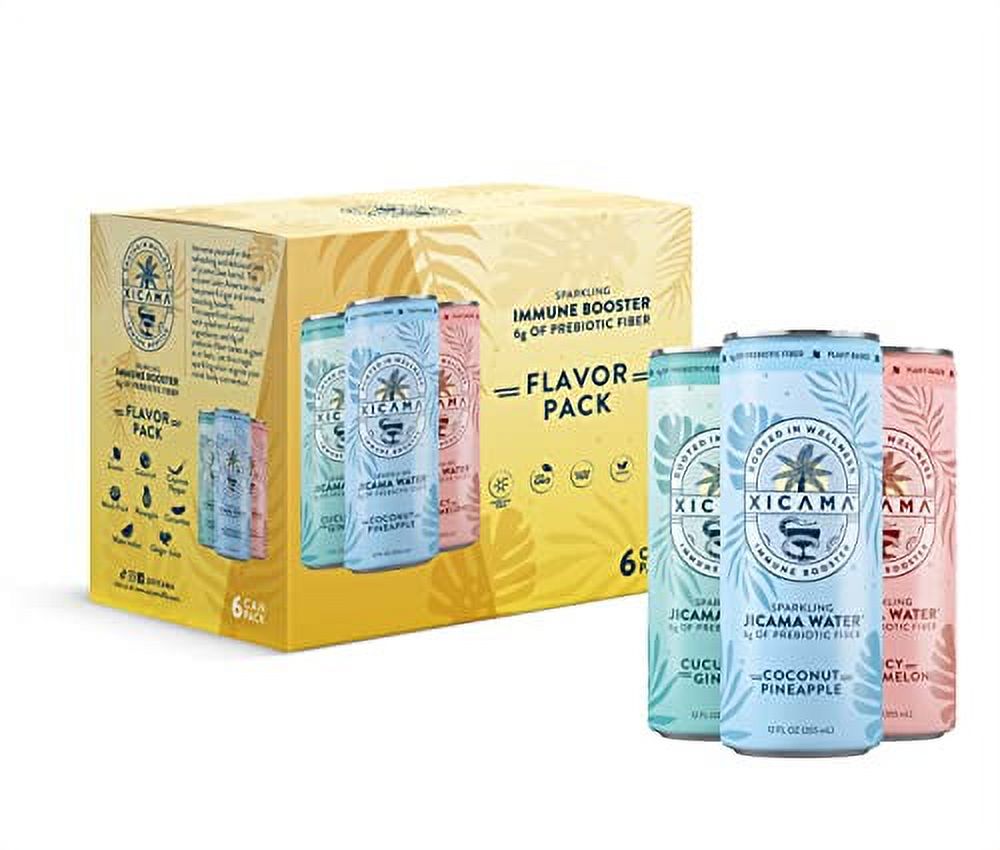 Sparkling Jicama Water, Flavor Pack, 355 Ml 6 Pack