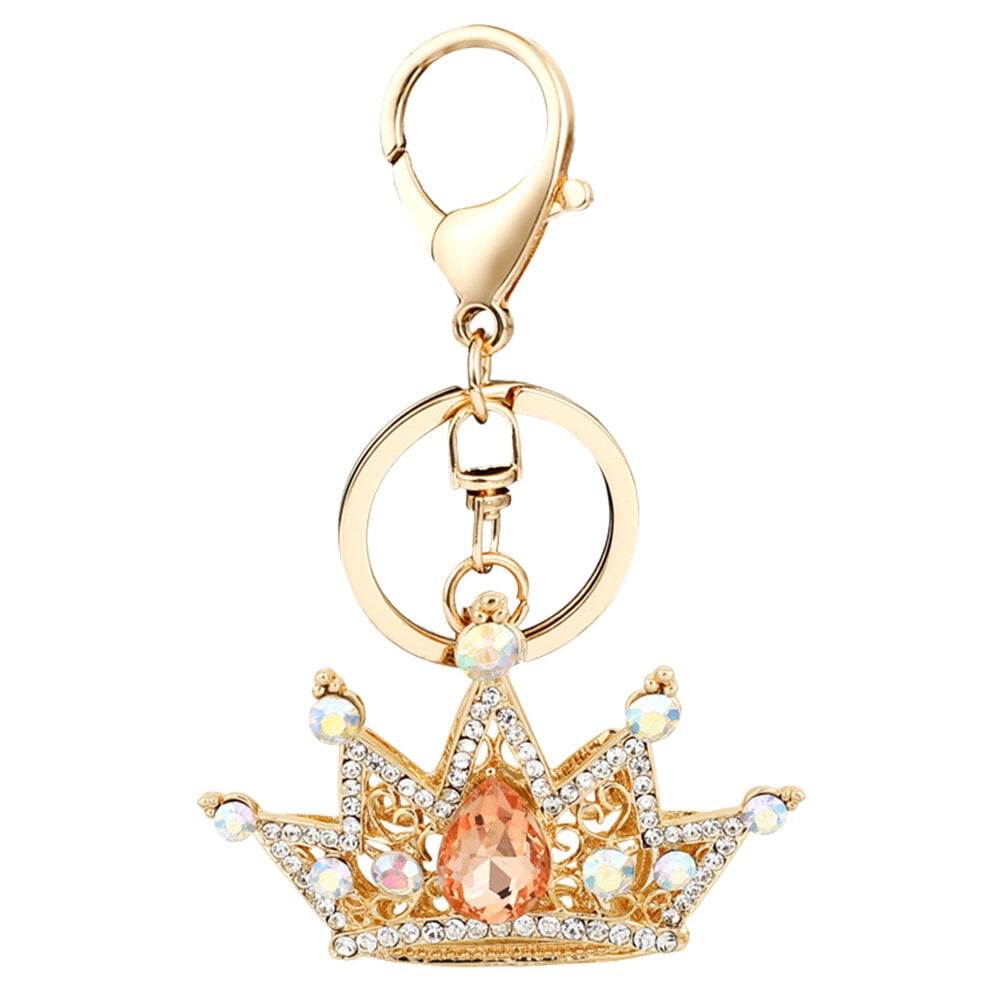 Sparkling Keychain Crown Key Charm Fashion Keychain Chic Key Pendant