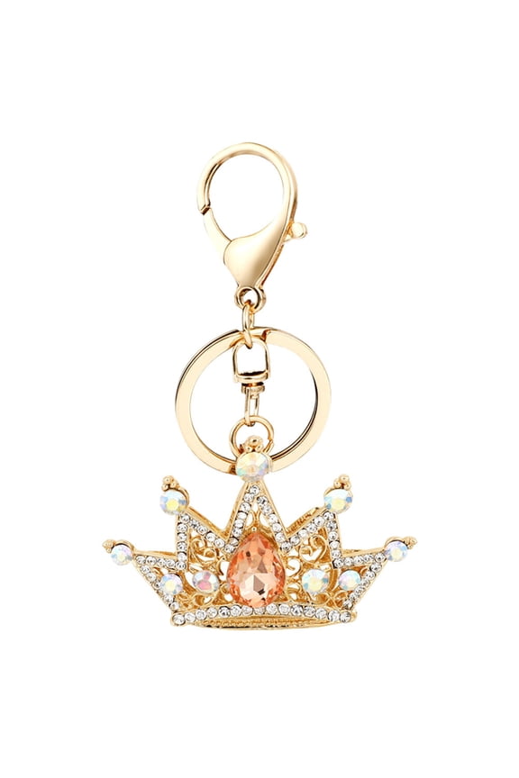 Sparkling Keychain Crown Key Charm Fashion Keychain Chic Key Pendant Decoration