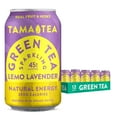 thumbnail image 1 of Sparkling Lemo Lavender Green Tea by Tama Tea - Made with Real Fruit & Herbs - Zero Sugar, Zero Calories, Non-GMO - Naturally Energizing Green Tea High in Antioxidants & Nootropics - 12 oz Pack of 12, 1 of 9