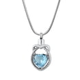 thumbnail image 1 of Sparkling Love Heart Cremation Necklace Memorial Jewelry Keepsake Ashes Holder Urn Pendant Necklace Cremation Jewelry, 1 of 4