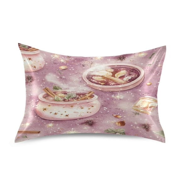 Sparkling Magic Pattern Satin Pillowcase 20''x30'' Double-Sided Print Soft Wrinkle Resistant