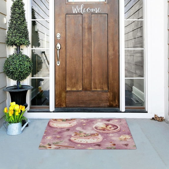 Sparkling Magic Pattern Versatile Absorbent Door Mat, Non-Slip, Easy to Clean 32''x20''