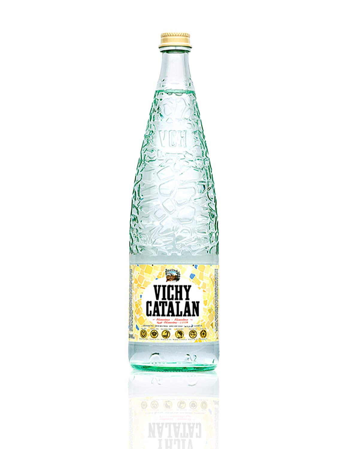 Sparkling Mineral Water 33.8 oz (1 Liter) (12 Glass Bottles)