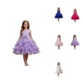 thumbnail image 1 of Sparkling Party Dress for Girls – Glimmering Sequin A-Line Sleeveless Gown with Flared Skirt for Stage Performances, Weddings, and Special Events (Size 3-15Y), 1 of 5