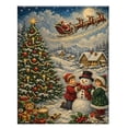 thumbnail image 1 of Sparkling Pearl Diamond Art Kit, 12X8 in Christmas Canvas, Screen-Free Resin Craft, Unique Holiday Gift and Wall Decor for Women, 1 of 7