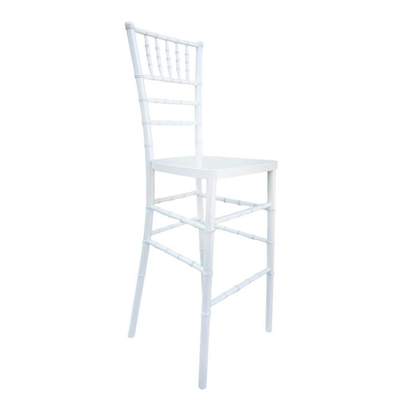 Sparkling Pearl White Resin Chiavari Barstool by Chivari