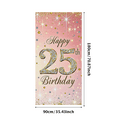 thumbnail image 1 of Sparkling Pink Background with Star Confetti Happy 25th Birthday Banner Party Supplies Photography Props Birthday Decoration Backdrop Decorations, 1 of 7