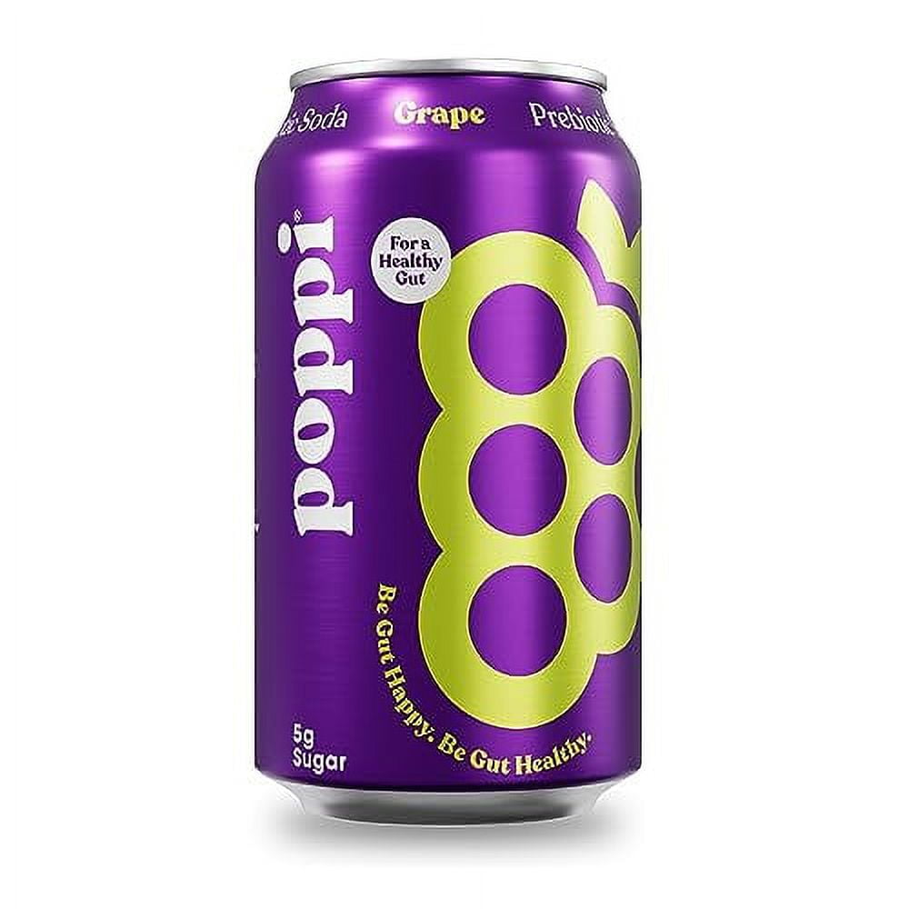 Sparkling Prebiotic Grape Soda w/Gut Health & Immunity s, Beverages