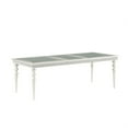 thumbnail image 1 of Sparkling Rectangular Dining Table with Rhinestone Inlay, Silver and Clear, 1 of 7