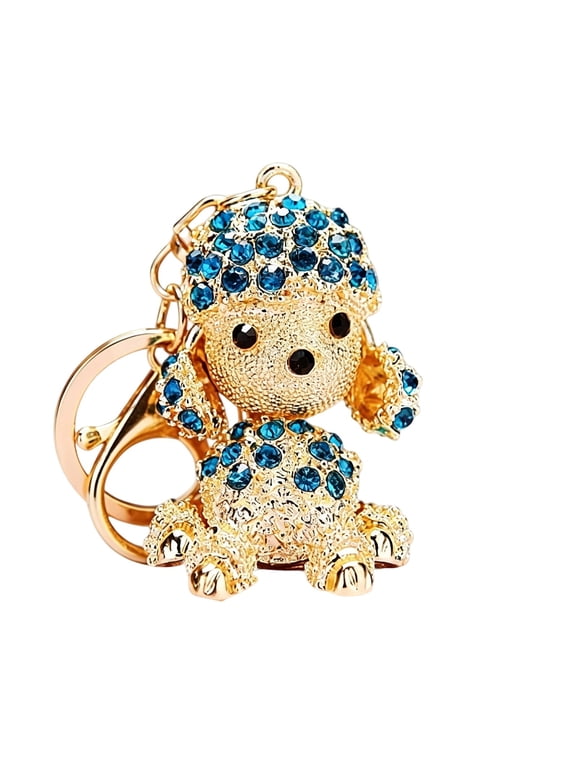 Rhinestone Decorated Keychain, Cute Animal Shaped Pendant Key Ring, Fashion Bag Car Hanging Charm, Daily Matching Jewelry Accessory for Women Girls Casual Daily Outfit Use